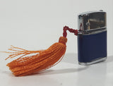 Rare Vintage Auer Mickey Mouse Miniature Blue Lighter with Orange Tassle Made in Japan