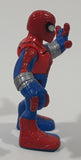 2012  Hasbro Playskool Marvel Super Hero Squad Adventures Spider-Man 2 1/2" Tall Toy Action Figure C-015D