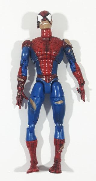 Rare 2001 Marvel Ent Battle Ravaged Spider-Man 6" Tall Super Poseable Articulated Toy Action Figure