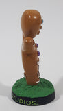 2012 DreamWorks Animation Universal Studios Shrek 4-D Gingy Character 3" Tall Mini Bobble Head Figurine