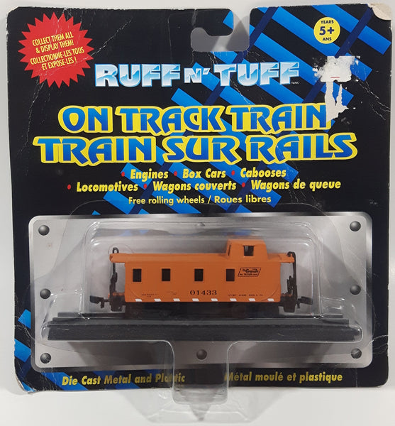 Vintage Maisto Ruff N' Tuff On Track Train 01433 Brown Rio Grande The Action Road Caboose Plastic and Metal Die Cast Train Car and Track Section New in Package