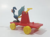 1989 McDonald's Warner Bros. Looney Tunes Wile E. Coyote & Roadrunner Train Handcar Toy Railroad Vehicle No Wile E.