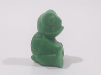 Sitting Green Turtle 1" Tall Hard Plastic Toy Figure