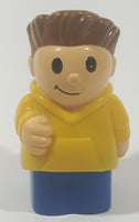 Mega Bloks My First Builders Boy In Yellow and Blue 3" Tall Plastic Toy Figure 10084
