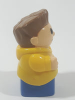 Mega Bloks My First Builders Boy In Yellow and Blue 3" Tall Plastic Toy Figure 10084