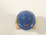 Mega Bloks My First Builders Construction Worker in Blue Hard Hat Wearing Black and Red 3" Tall Plastic Toy Figure