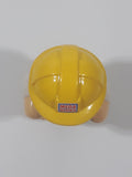 Mega Bloks My First Builders Construction Worker in Yellow Hard Hat Wearing Black and Green 3" Tall Plastic Toy Figure
