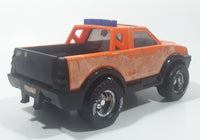 2002 FunRise Tonka Hasbro Truck Orange Pressed Steel and Plastic Die Cast Toy Car Vehicle with Opening Tail Gate