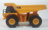 1997 Toy State CAT Caterpillar Dump Truck 9 1/4" Long Yellow Lights and Sound Plastic Toy Car Vehicle