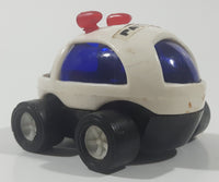 Vintage Jimson No. 253 Police White Plastic Toy Car Vehicle 968082-968087