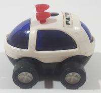 Vintage Jimson No. 253 Police White Plastic Toy Car Vehicle 968082-968087