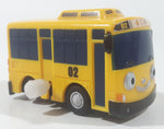 Tayo YoungJin School Bus 02 Yellow Wind Up Plastic Toy Car Vehicle