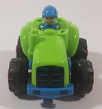Blue Suited Driver In Green Tractor Plastic Toy Car Vehicle