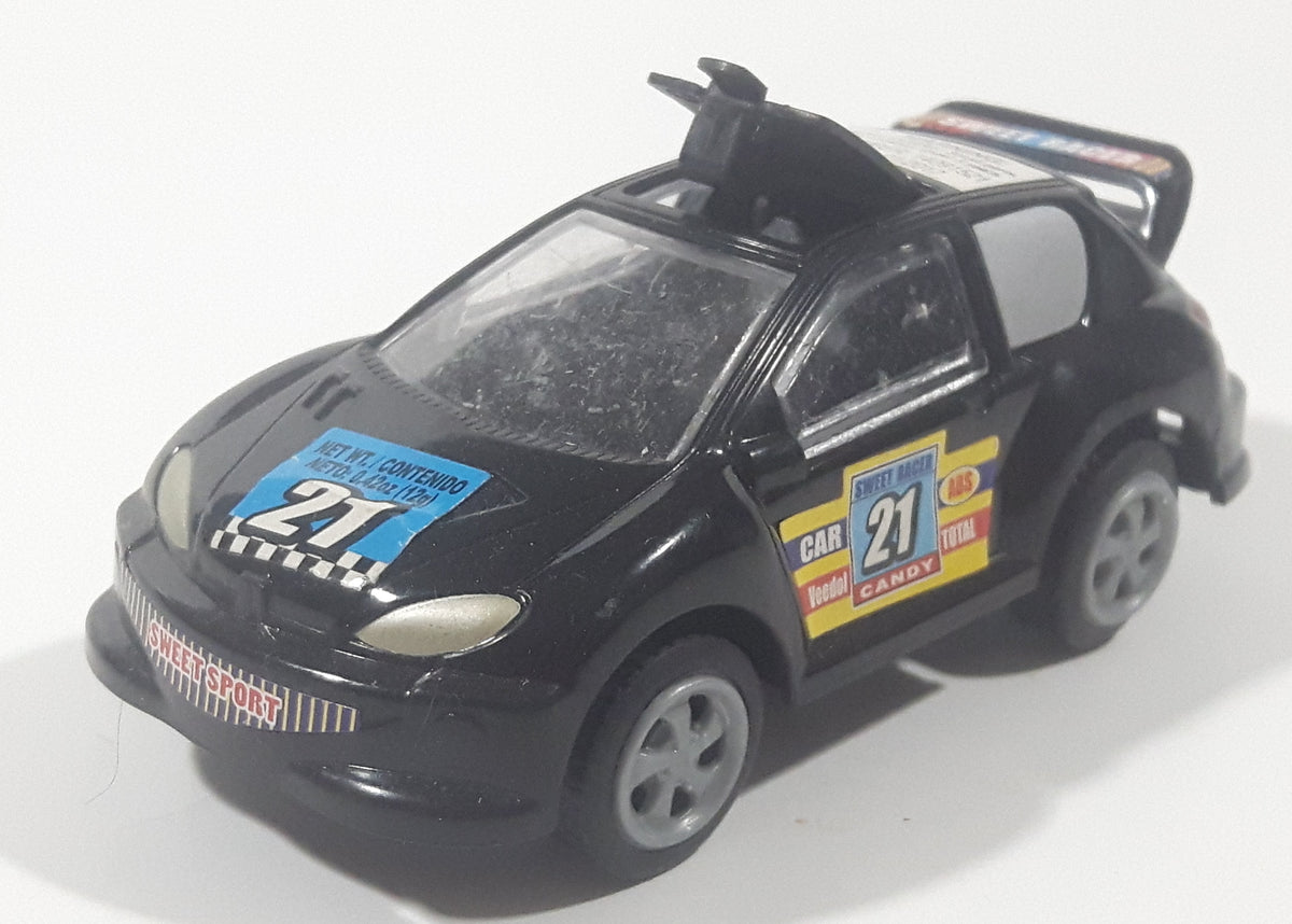KidsMania Sweet Racer #21 Black Plastic Pull Back Toy Car Candy Vehicl ...