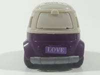 KidsMania Happy Van Purple Bus Plastic Pull Back Toy Car Candy Vehicle