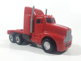 Dickie Toys Semi Tractor Truck Red Plastic Die Cast Toy Car Vehicle