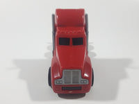 Dickie Toys Semi Tractor Truck Red Plastic Die Cast Toy Car Vehicle