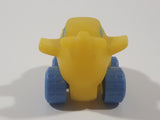 Toddler Airplane with Blue Eyes Yellow Rubber Toy Plane Vehicle