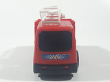 Greenbrier Turbo Fire Ladder Truck Red 4 1/2" Long Push and Go Plastic Toy Car Vehicle