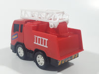 Greenbrier Turbo Fire Ladder Truck Red 4 1/2" Long Push and Go Plastic Toy Car Vehicle