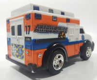 Toy State Road Rippers Ambulance #17 White 5 1/4" Long Plastic Toy Car Vehicle with Lights and Sound