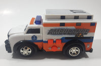 Toy State Road Rippers Ambulance #17 White 5 1/4" Long Plastic Toy Car Vehicle with Lights and Sound