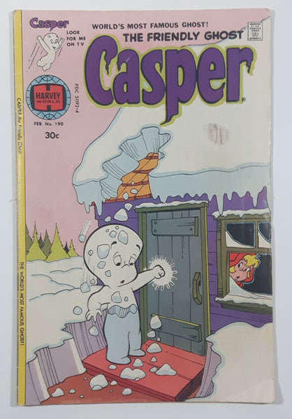 1977 February Harvey World Comics #190 Casper The Friendly Ghost 30 Cent Comic Book