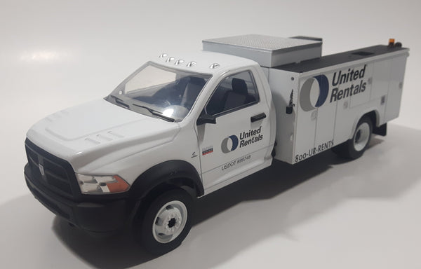 2013 First Gear United Rentals Dodge Ram 5500 Utility Truck White 8 1/2" Long Plastic and Metal Die Cast Toy Car Vehicle
