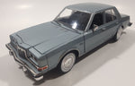 2011 Motor Max No. 73333 1986 Dodge Diplomat Metallic Light Blue 1/24 Scale 8 1/2" Long Die Cast Toy Car Vehicle with Opening Front Doors and Hood