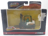 2005 Corgi Wheelz TY83501 Eddie Stobart Fork Lift Truck White and Green 4 1/2" Long Die Cast Toy Car Vehicle New in Box