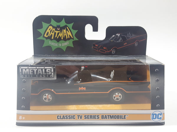 2016 Jada DC Comics Batman Classic TV Series Batmobile Black 5 1/4" Long Die Cast Toy Car Vehicle New in Box