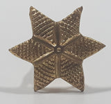 Gold Tone Star Shaped Metal Military Regiment Unit Hat Cap Shoulder Patch Badge Insignia