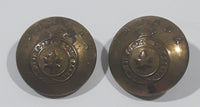 WWII Canadian Military General Service 5/8" Brass Button W.E. Clark Toronto Set of 2