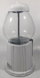 Vintage Continental Gumball Machine Candy Dispenser 11" Tall Metal Coin Bank with Glass Globe Rare White Version