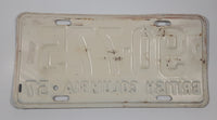 Vintage 1957 British Columbia White with Dark Blue Letters Vehicle License Plate Tag 90 775