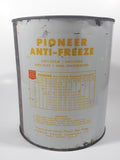 Rare Vintage Pioneer Grain Company Anti-Freeze Ethylene Glycol Base 1 Gal 4.55L 8 1/8" Tall Metal Coolant Can Regina Winnipeg Calgary