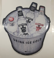 Smirnoff Ice Triple Black Vodka Drink Ice Cold 20 3/4" x 23" Embossed Tin Metal Sign