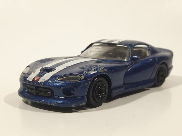 Burago Dodge Viper GTS Coupe Blue 1/43 Scale Die Cast Toy Car Vehicle with Opening Doors Made in Italy