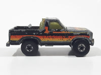 1982 Hot Wheels Ford Bronco Black Die Cast Toy Car SUV Vehicle Malaysia Busted Up