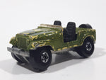 1989 Hot Wheels Automatic Color Racers Jeep CJ-7 Olive Green Die Cast Toy Car Vehicle