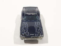 2009 Hot Wheels Rebel Rides Dixie Challenger '70 Dodge Challenger Metalflake Blue Die Cast Toy Car Vehicle
