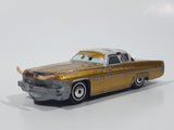 Disney Pixar Cars Cadillac Coupe de Ville Gold with Brown and White Cow Print Roof Die Cast Toy Car Vehicle