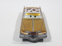 Disney Pixar Cars Cadillac Coupe de Ville Gold with Brown and White Cow Print Roof Die Cast Toy Car Vehicle