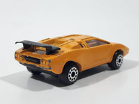 Vintage Zee Toys Dyna Wheels D51 Lamborghini Countach Yellow Die Cast Toy Car Vehicle
