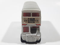 Vintage Corgi Toys London Transport Routemaster Double Decker Bus "See More London" "The Queen's Silver Jubilee London Celebrations 1977" Silver Grey 1/50 Scale Die Cast Toy Car Vehicle