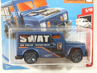 2019 Hot Wheels HW Rescue HW Armored Truck SWAT Police Department Blue Die Cast Toy Car Vehicle Short Card New in Package