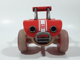 Hape E-Offroader Dune Buggy Red with White Stripes 7" Long Bamboo Wooden Toy Car Vehicle