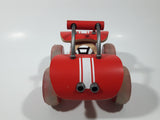 Hape E-Offroader Dune Buggy Red with White Stripes 7" Long Bamboo Wooden Toy Car Vehicle