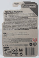 2020 Matchbox Ford Police Interceptor Silver Die Cast Toy Car Vehicle New in Package