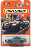 2021 Matchbox Ford Police Interceptor Metalflake Grey Die Cast Toy Car Vehicle New in Package